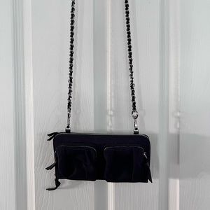 MZ Wallace Roxy Wallet with silver chain / rare.